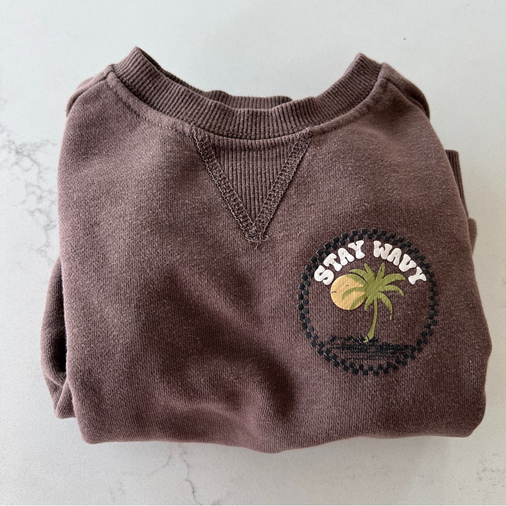 Grayson Mini stay wavy brown sweatshirt - Picture 7 of 7